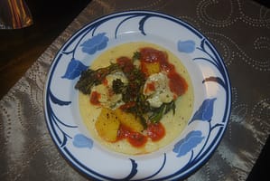 Creamy Polenta with Roasted Vegetable Ragu'